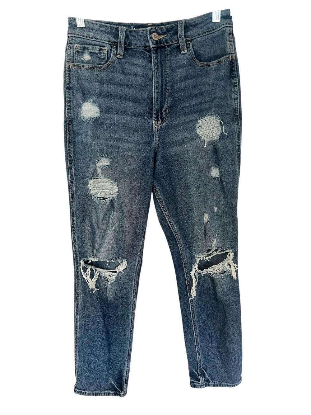 Hollister Distressed Ultra High Rise Mom Jean Size 5R 27